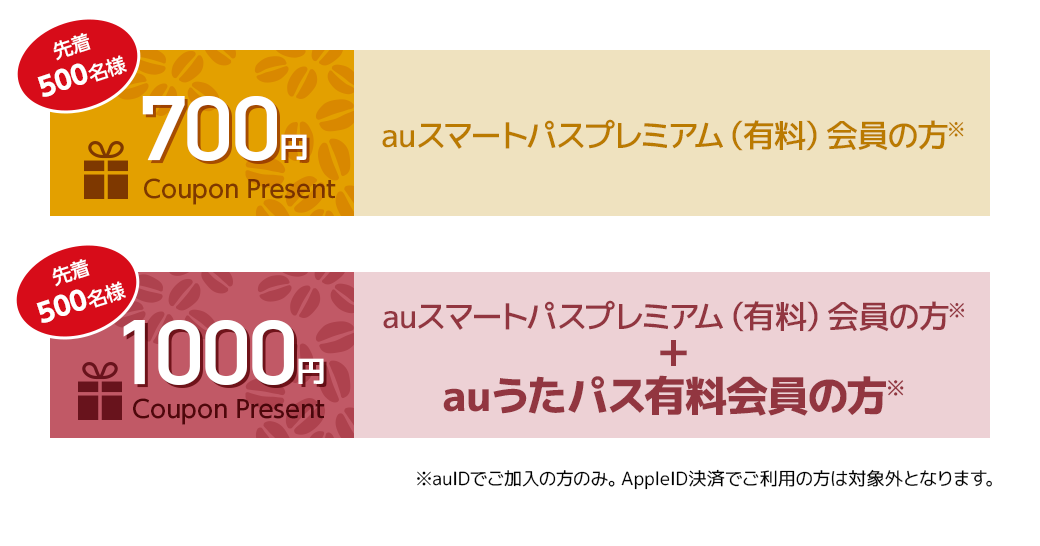 先着500名様700円/500円